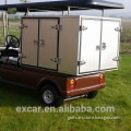 2 seaters 48V electric golf cart with food cart sevice cargo box